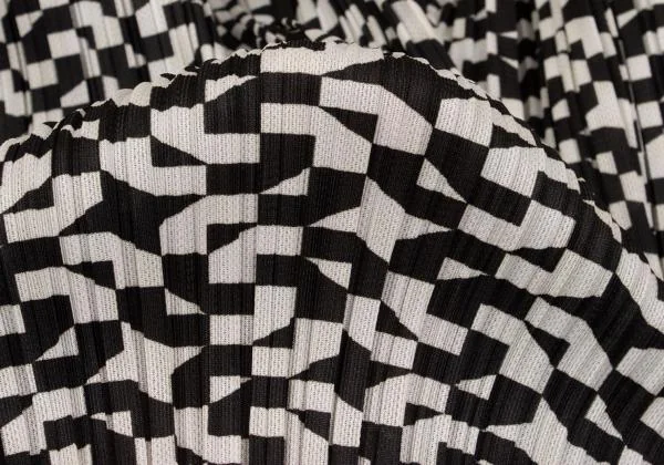 PLEATS PLEASE Geometric Print Pleated Pants K-154437_009