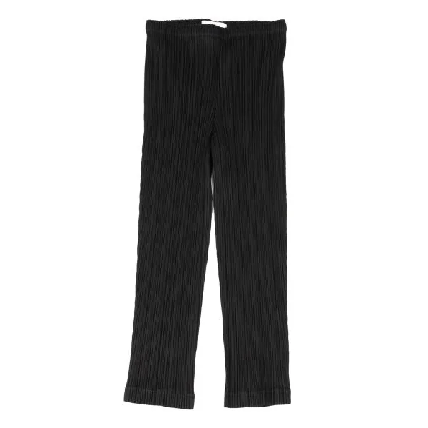 PLEATS PLEASE Cropped Pants Black 3 K-154438_001
