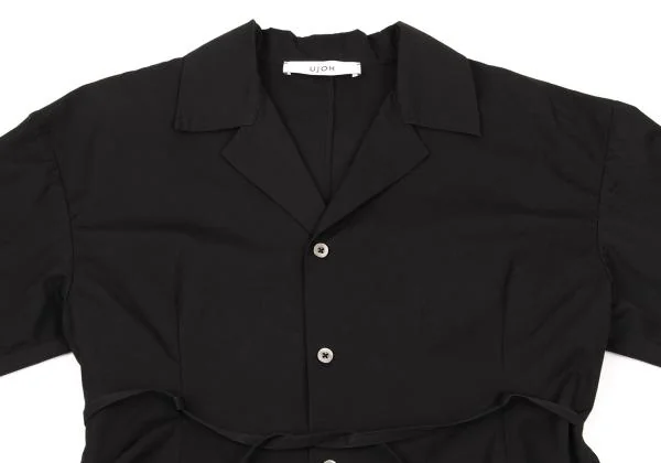 UJOH Belted Open Collar Shirt K-154441_003