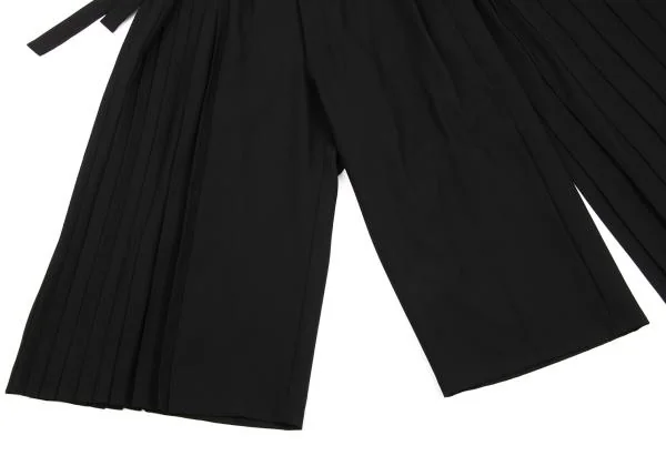B Yohji Yamamoto Wool Pleated Wrap Pants K-154457_010