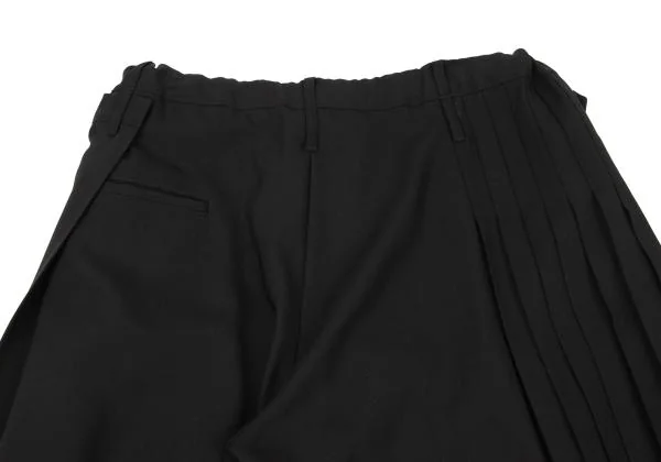 B Yohji Yamamoto Wool Pleated Wrap Pants K-154457_016