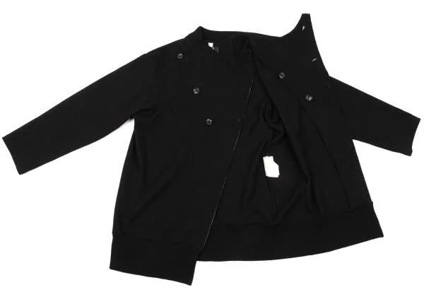 B Yohji Yamamoto Wool Blend Double Knit Jacket K-154458_009