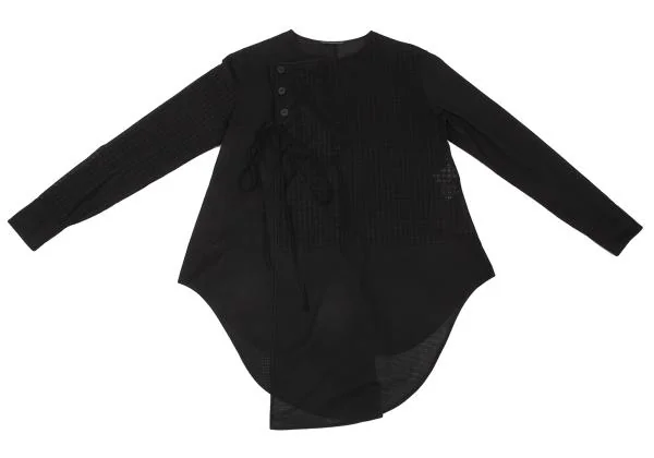 Yohji Yamamoto FEMME Cotton Switching Design Blouse K-154459_002