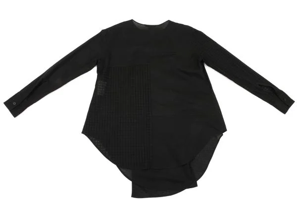 Yohji Yamamoto FEMME Cotton Switching Design Blouse K-154459_015