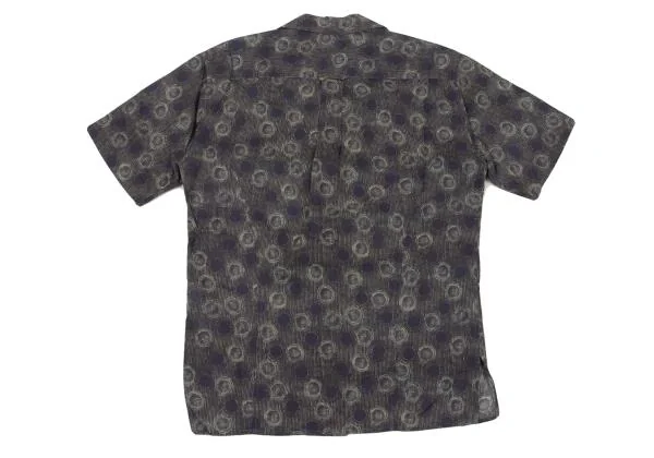 ISSEY MIYAKE MEN Striped Dot Print Short Sleeve Shirt K-154479_013