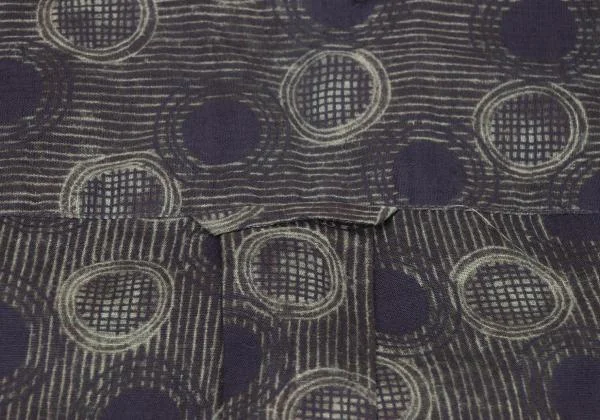 ISSEY MIYAKE MEN Striped Dot Print Short Sleeve Shirt K-154479_015