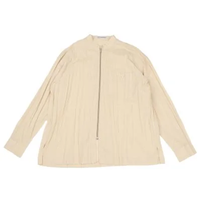 ISSEY MIYAKE MEN Wrinkled Pleats Zip-up Shirt