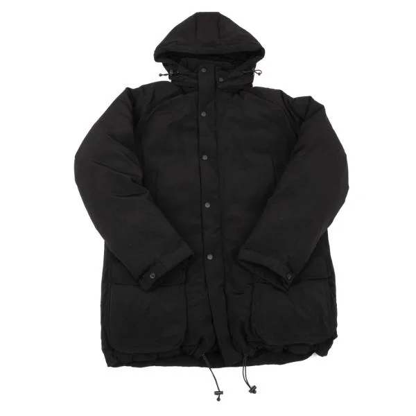 Yohji Yamamoto POUR HOMME Detachable Hood Feather Down Jacket Black 2 K-154503_001