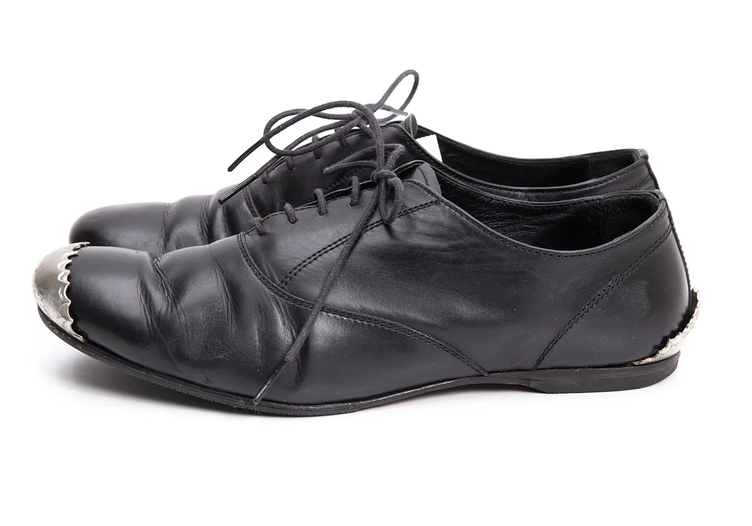 Y 's yohji yamamoto レザーラップデザインシューズ サイズ4 LOW TOP ZIP-UP SNEAKERS(25 Black): Vintage 1.1｜THE SHOP