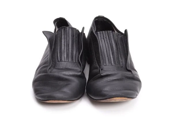 ヨウジヤマモト ファム×レペットYohji Yamamoto FEMME×repetto 国内169足限定 フロントゴアレザーシューズ 黒39 1/2(23.5cm位) K-154568_002
