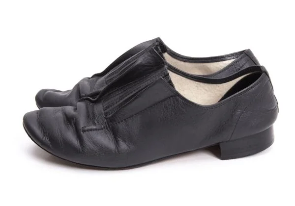 ヨウジヤマモト ファム×レペットYohji Yamamoto FEMME×repetto 国内169足限定 フロントゴアレザーシューズ 黒39 1/2(23.5cm位) K-154568_004