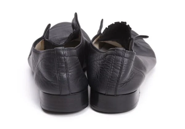 ヨウジヤマモト ファム×レペットYohji Yamamoto FEMME×repetto 国内169足限定 フロントゴアレザーシューズ 黒39 1/2(23.5cm位) K-154568_005