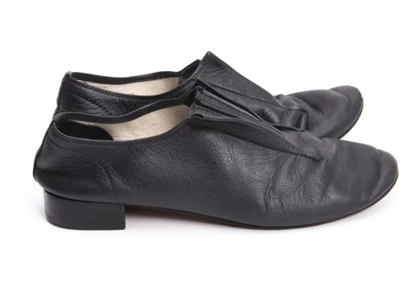 ヨウジヤマモト ファム×レペットYohji Yamamoto FEMME×repetto 国内169足限定 フロントゴアレザーシューズ 黒39 1/2(23.5cm位) K-154568_006