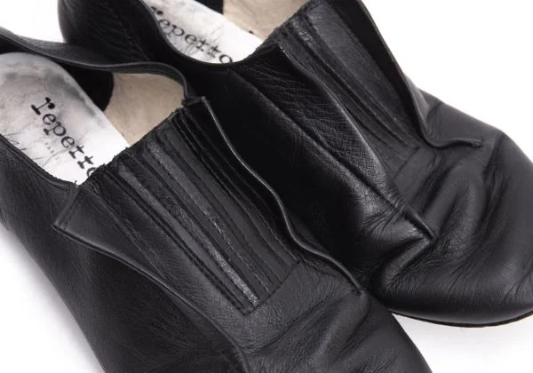 ヨウジヤマモト ファム×レペットYohji Yamamoto FEMME×repetto 国内169足限定 フロントゴアレザーシューズ 黒39 1/2(23.5cm位) K-154568_007