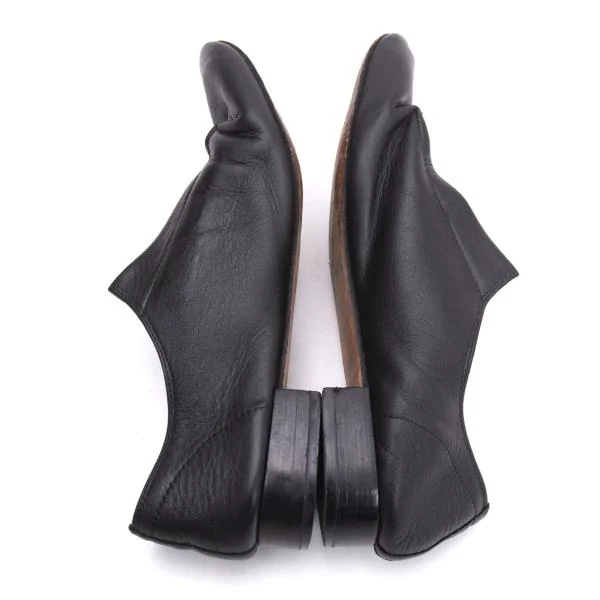 ヨウジヤマモト ファム×レペットYohji Yamamoto FEMME×repetto 国内169足限定 フロントゴアレザーシューズ 黒39 1/2(23.5cm位) K-154568_010