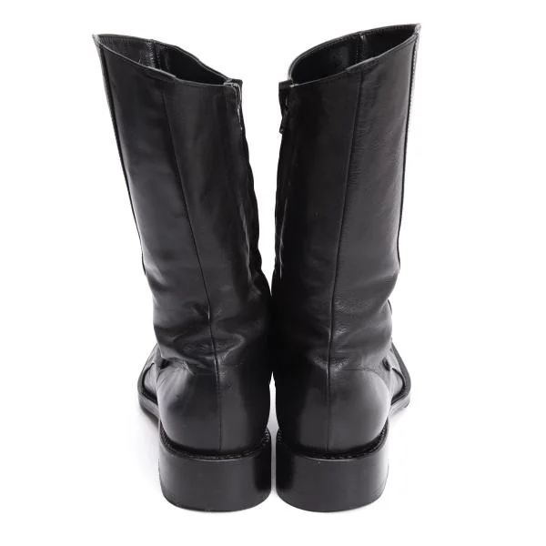 Yohji Yamamoto FEMME Leather Switching Boots K-154574_005