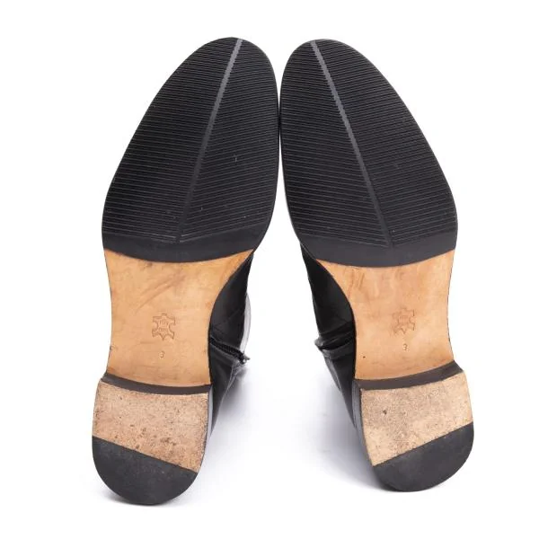 Yohji Yamamoto FEMME Leather Switching Boots K-154574_010