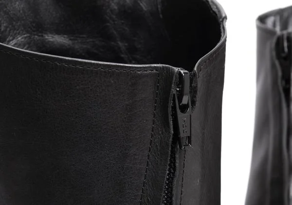 Yohji Yamamoto FEMME Leather Switching Boots K-154574_012