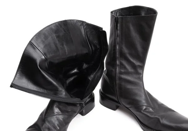 Yohji Yamamoto FEMME Leather Switching Boots K-154574_013