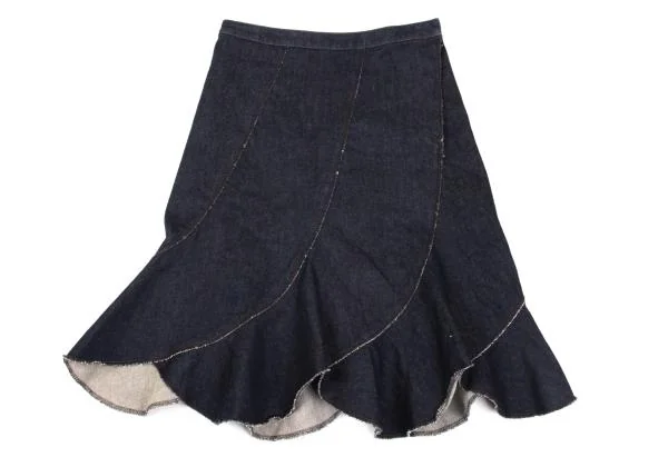 Jean Paul GAULTIER FEMME Stretch Denim Escargot Skirt K-154621_002