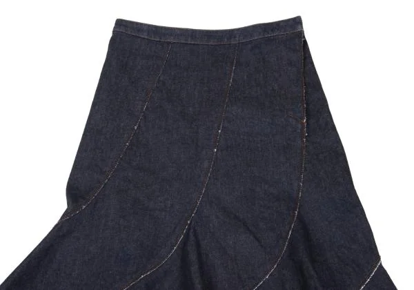 Jean Paul GAULTIER FEMME Stretch Denim Escargot Skirt K-154621_003