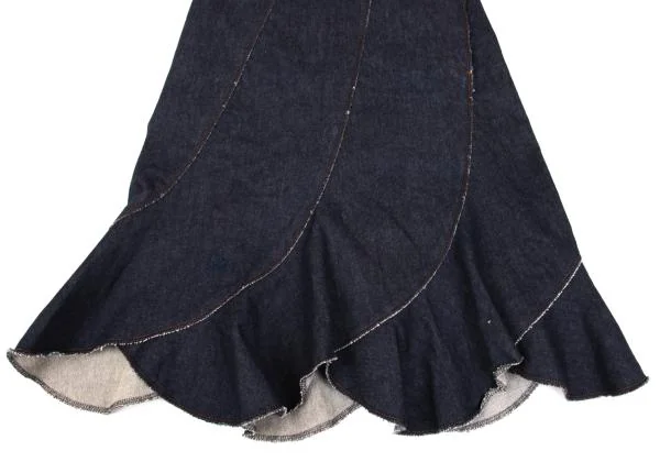 Jean Paul GAULTIER FEMME Stretch Denim Escargot Skirt K-154621_006