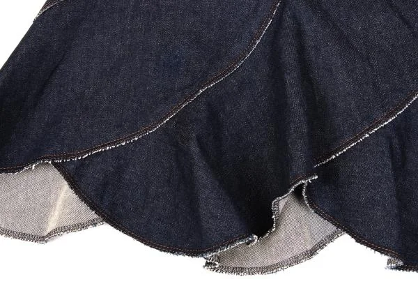 Jean Paul GAULTIER FEMME Stretch Denim Escargot Skirt K-154621_007