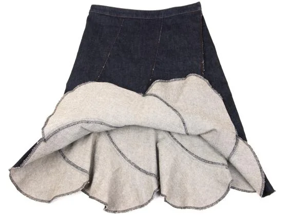 Jean Paul GAULTIER FEMME Stretch Denim Escargot Skirt K-154621_008