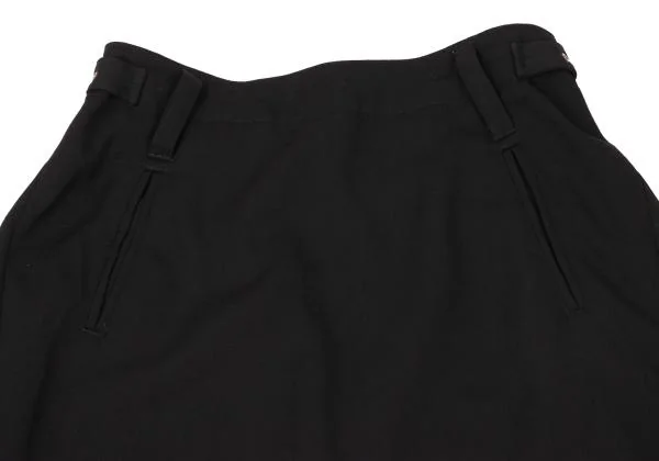 Jean Paul GAULTIER CLASSIQUE Wool Gaba Back Zip Design Skirt K-154624_004