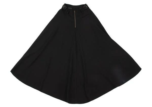 Jean Paul GAULTIER CLASSIQUE Wool Gaba Back Zip Design Skirt K-154624_010