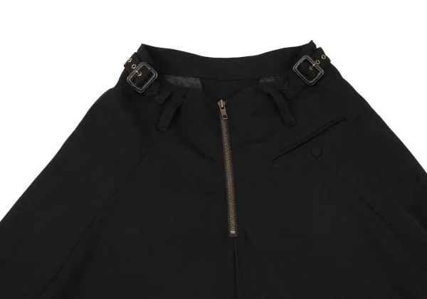 Jean Paul GAULTIER CLASSIQUE Wool Gaba Back Zip Design Skirt K-154624_011