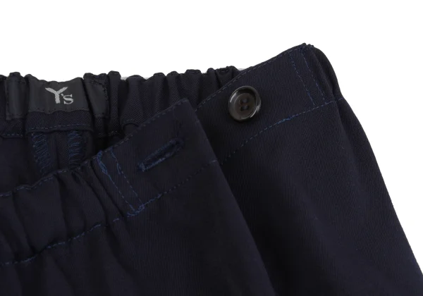 Y's Wool Gaba Hem Button Easy Pants K-154641_004