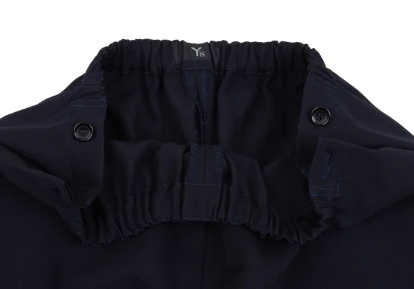 Y's Wool Gaba Hem Button Easy Pants K-154641_005