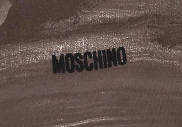 モスキーノMOSCHINO CALZE ポリストレッチ総柄レギンスパンツ モカオフ1 K-154665_004