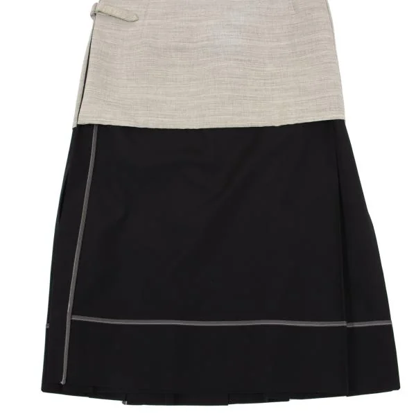 COMME des GARCONS Inside-out Design Pleated Wrap Skirt K-154776_009