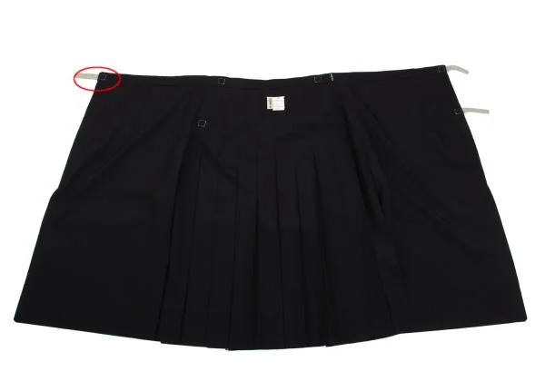 COMME des GARCONS Inside-out Design Pleated Wrap Skirt K-154776_012