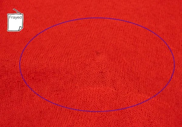 トリココムデギャルソンtricot COMME des GARCONS 袖かぎ編み切替ニット 赤M位 K-154845_008