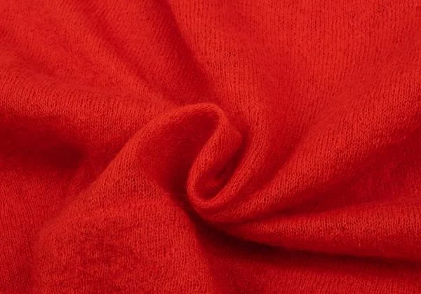 トリココムデギャルソンtricot COMME des GARCONS 袖かぎ編み切替ニット 赤M位 K-154845_012