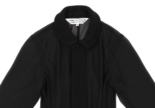 COMME des GARCONS Switching See-through Round Collar Hook Shirt K-154857_003