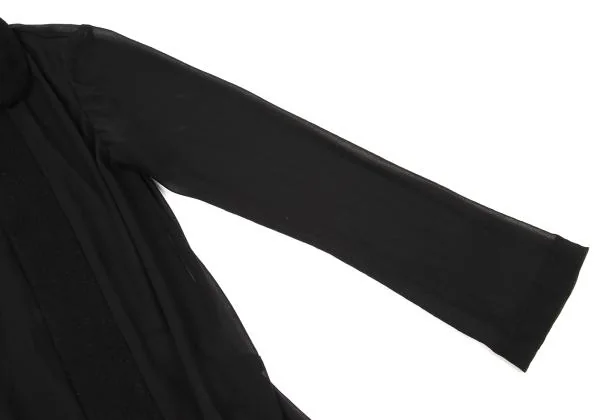 COMME des GARCONS Switching See-through Round Collar Hook Shirt K-154857_005