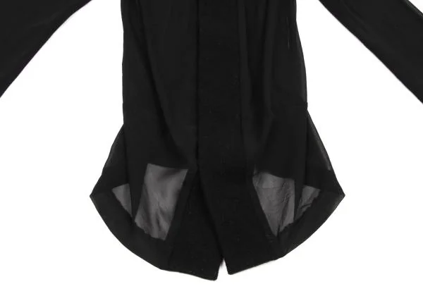 COMME des GARCONS Switching See-through Round Collar Hook Shirt K-154857_007