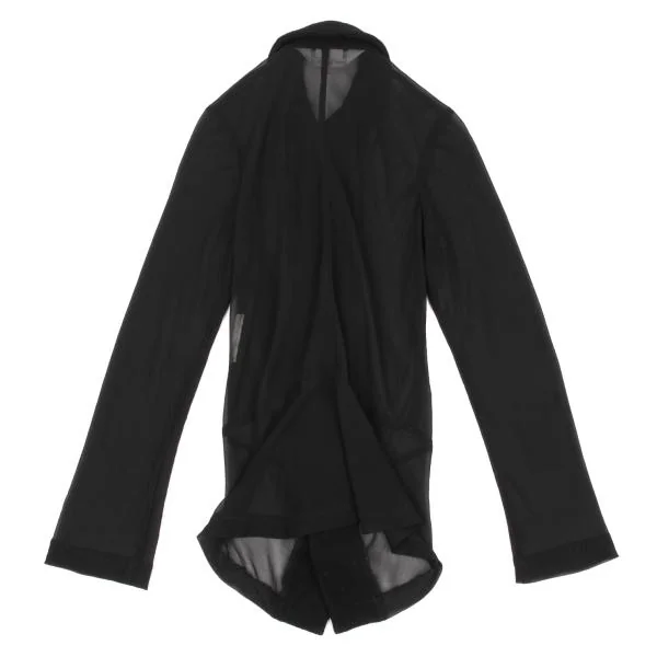 COMME des GARCONS Switching See-through Round Collar Hook Shirt K-154857_010