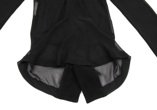 COMME des GARCONS Switching See-through Round Collar Hook Shirt K-154857_011