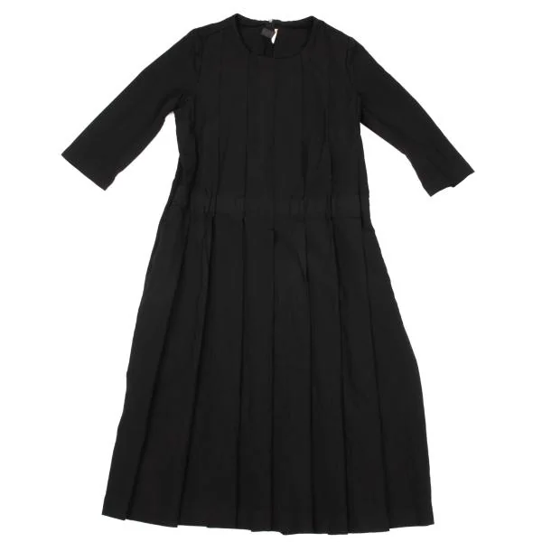 COMME des GARCONS Poly Front Switching Design Pleats Dress K-154860_002