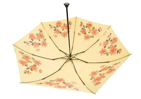 シビラSybilla フローラルプリント折りたたみ傘 黄オレンジ他 K-154927_003