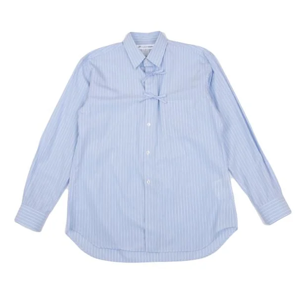 COMME des GARCONS SHIRT String Front Striped Shirt Sky blue S K-154937_001