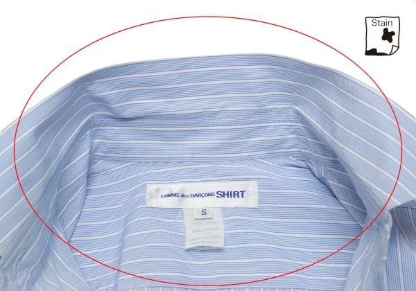 COMME des GARCONS SHIRT String Front Striped Shirt K-154937_006