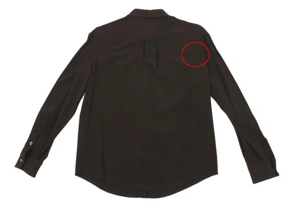 プラダPRADA シルクストレッチブラウス 焦げ茶40 K-154948_013