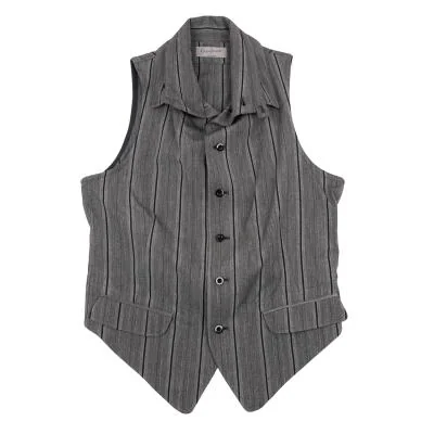 Yohji Yamamoto POUR HOMME Cotton Stripe Vest