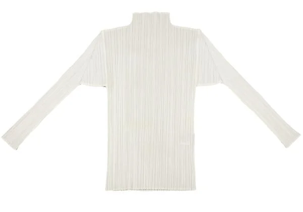 PLEATS PLEASE Pleated High Neck T-shirt K-155085_002